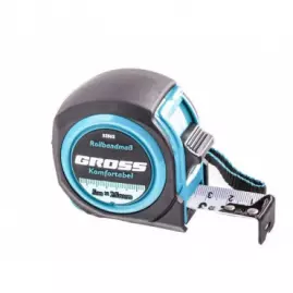 Рулетка Komfortable, 5м*25мм, обрезиненный корпус//Gross Рулетка Komfortable, 5м*25мм, обрезиненный корпус//Gross