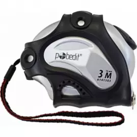 Рулетка Микрон-5, 3м*16мм обрезин. корпус