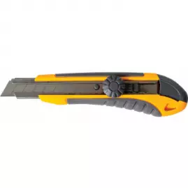 Нож "Усиленный Плюс" 18 мм обрезиненный корпус