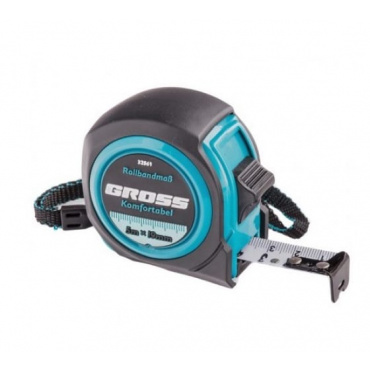 Рулетка Komfortabel, 5 м х 19 мм, обрезиненный корпус// Gross. Фото 1 Рулетка Komfortabel, 5 м х 19 мм, обрезиненный корпус// Gross. Фото 1