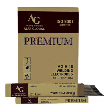 Электроды сварочные AG E-46 PREMIUM d=3,2*350 1 кг