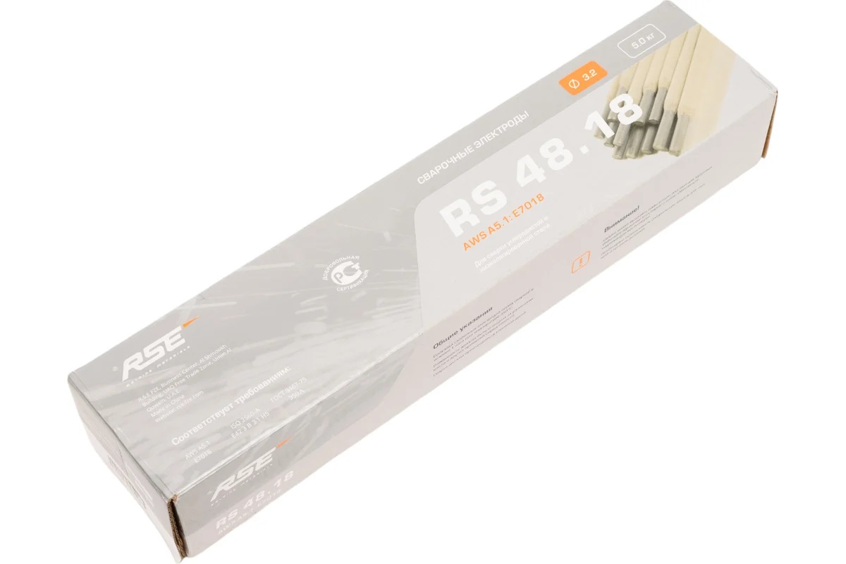 Электроды RSE Е7018 (RS 48.18) 3.2*350 уп.5кг