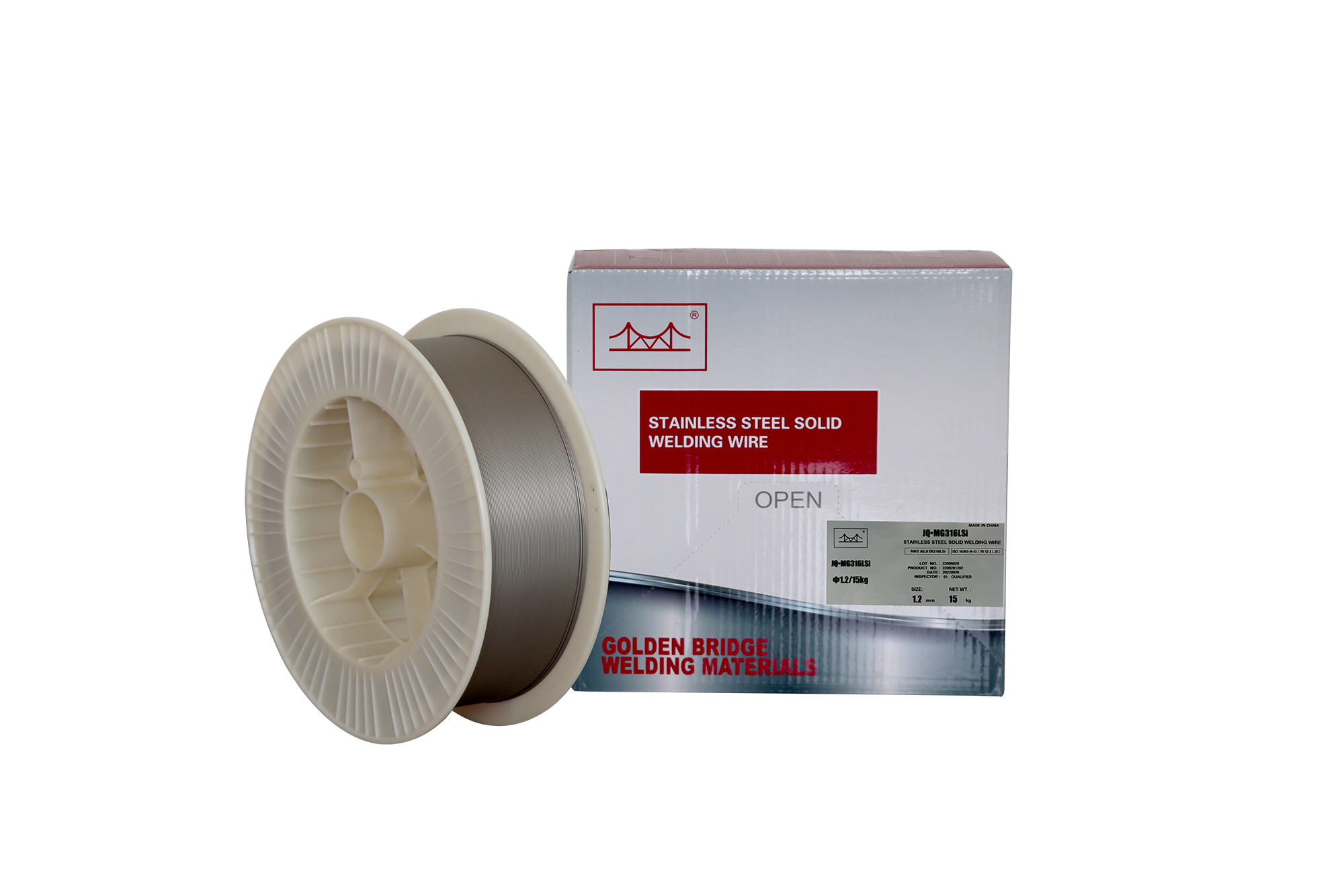 Проволока нержавеющая JQ.MG307Si (OK Autrod 16.95) ф 1,2 15кг Золотой мост