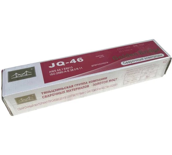 Электрод рутиловый JQ-46/E6013 (ОК 46.00) д.3,2мм 5кг Золотой мост